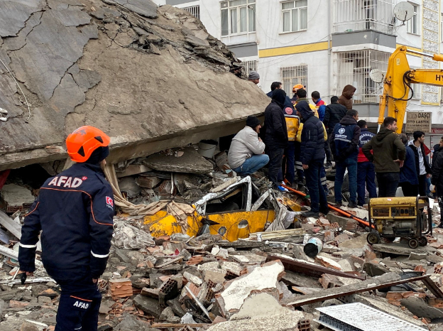 土耳其地震，東南部最大城迪亞巴克爾（Diyarbakir）災(zāi)情。路透社
