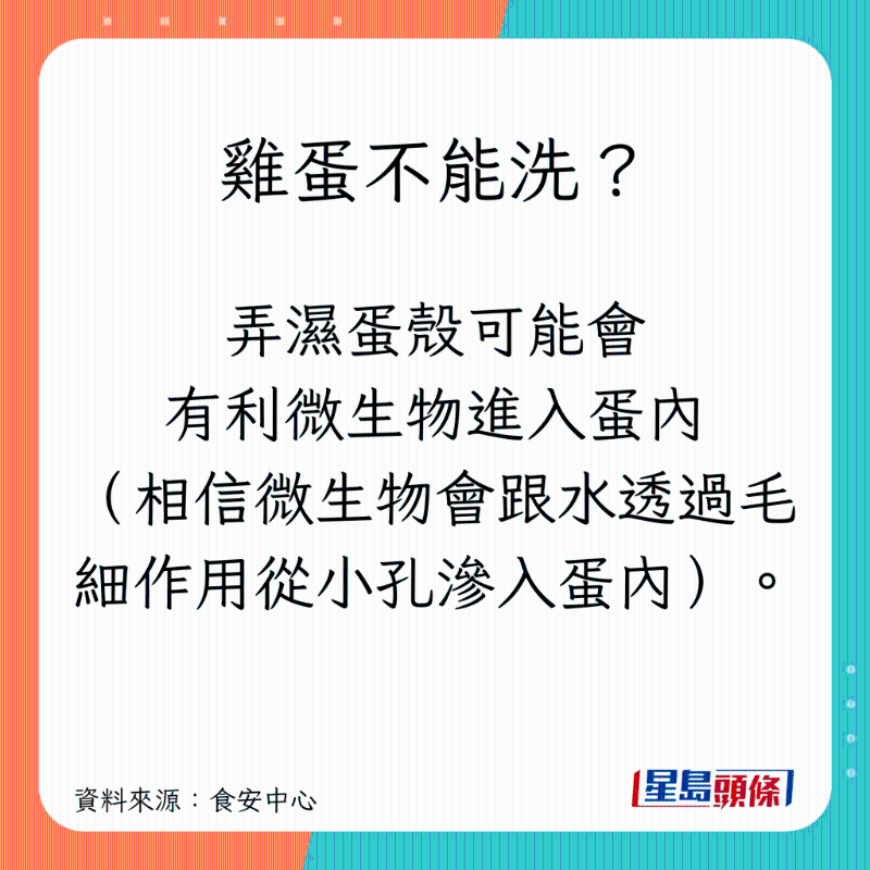 雞蛋不能洗？