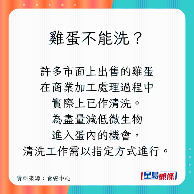 雞蛋不能洗？