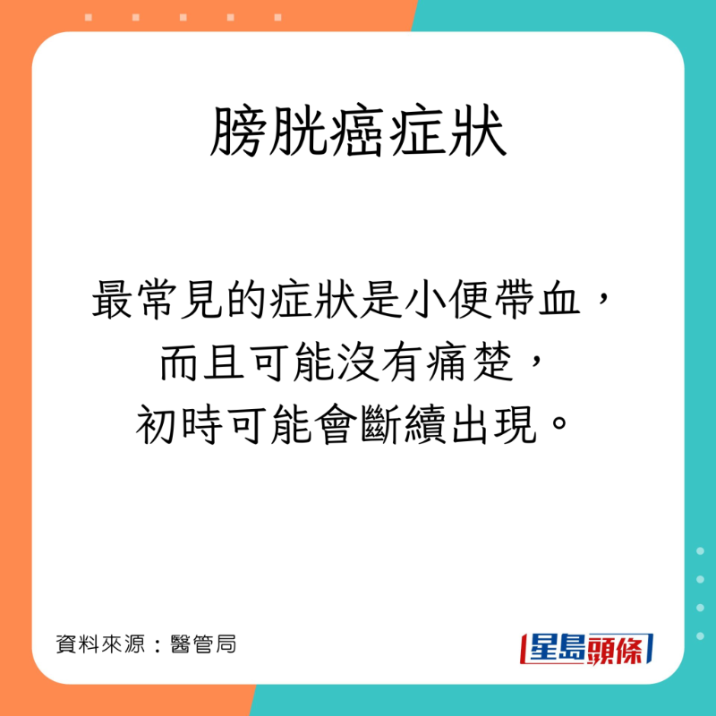 醫(yī)管局分享膀胱癌的癥狀。