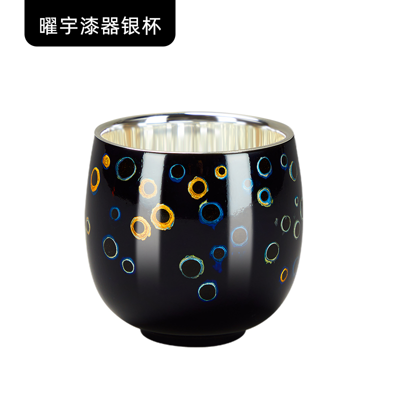 星耀系列·大漆銀杯單人茶具。