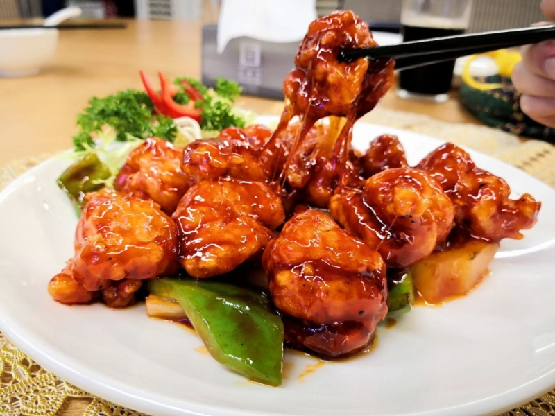 拔絲咕嚕蝦肉