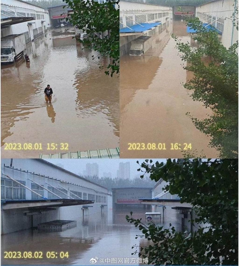 涿州中圖網(wǎng)書庫滅頂背后，怕火怕水怕霉怕貶，拒保成宿命。（中圖網(wǎng)官方微博）