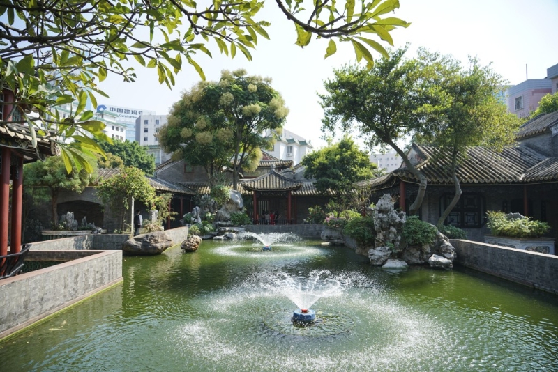 清暉園建于清朝嘉慶年間，是廣東四大名園之一。