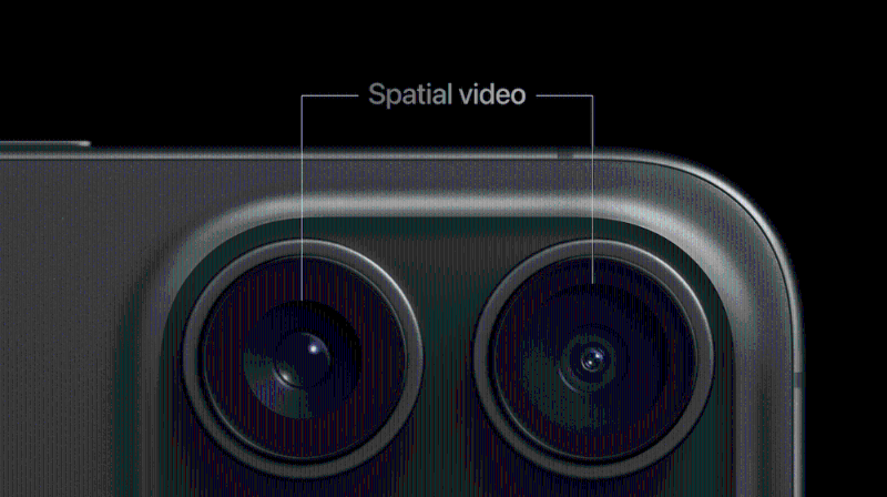 iPhone 15 Pro支持Spatial Video拍攝，并分享至稍后推出的Apple Vision Pro。