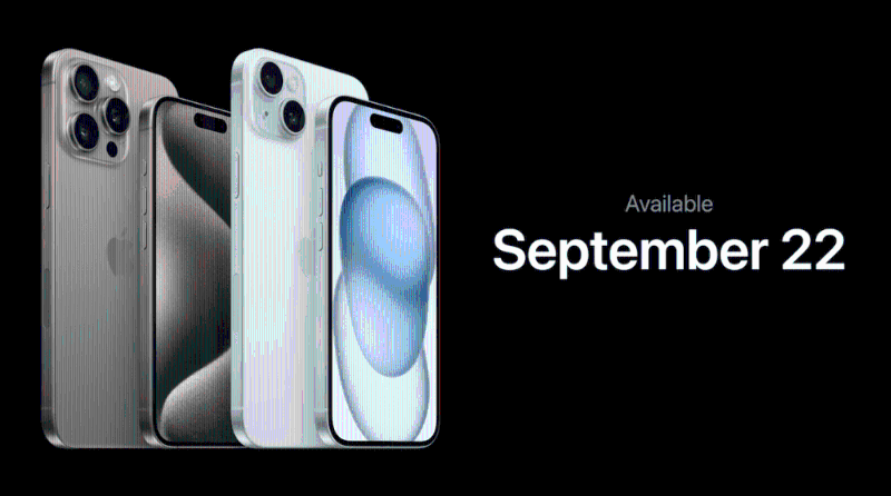 iPhone 15 Pro及iPhone 15 Pro Max本周五開始接受預(yù)訂，9月22日賣街。