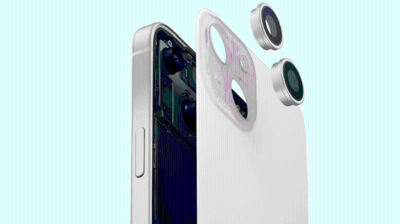 iPhone 15及iPhone 15 Plus戶外峰值亮度達(dá)2,000nits，支暖Dolby Vision顯示。