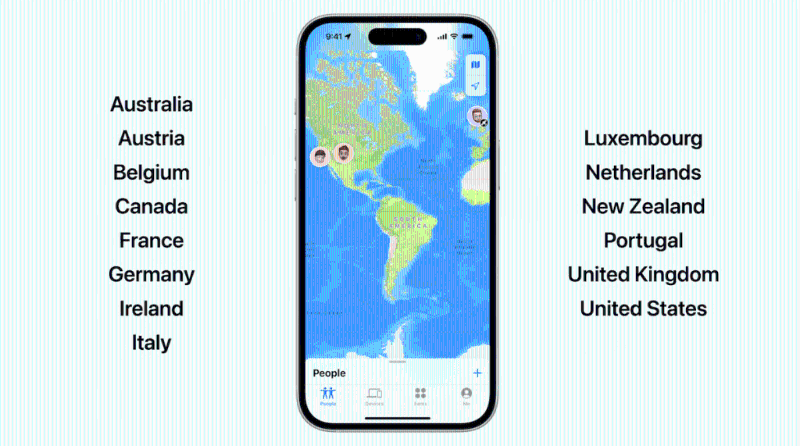 iPhone 15采用第2代UWB芯片，使用Find My Apps尋找裝罝更快速。
