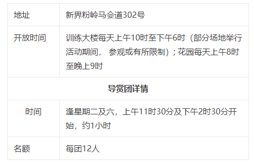 新界首座裁判法院原址開放時間