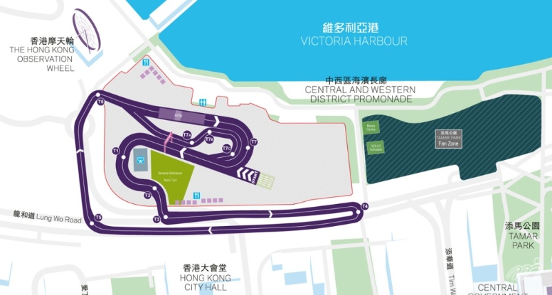 中環(huán)場地越野賽地圖。