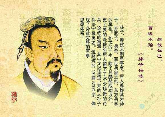 《孫子兵法》是2500年前的中國軍事家孫武編寫。