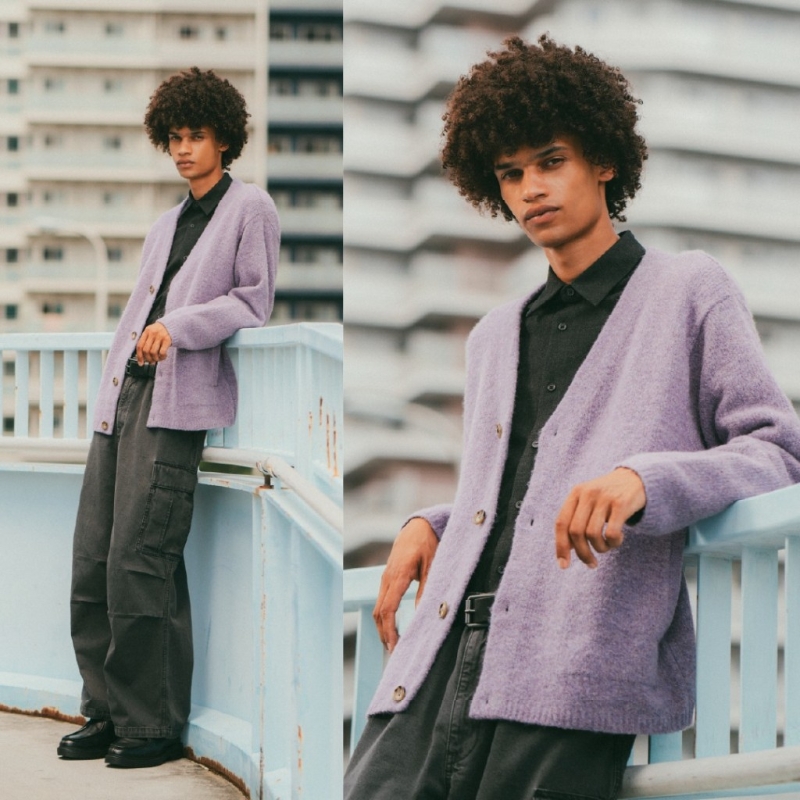 男女裝人氣秋冬服飾，Brushed yarn cardigan $249、