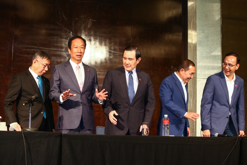 侯友宜、朱立倫、馬英九，柯文哲等人公開會晤