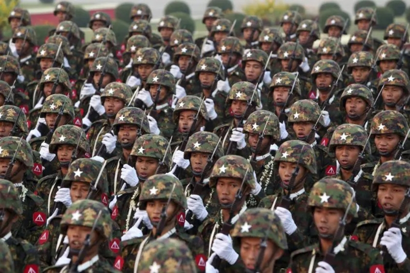 緬甸軍政府要派出正規(guī)軍隊(duì)，試圖奪回若開邦的港口。美聯(lián)社