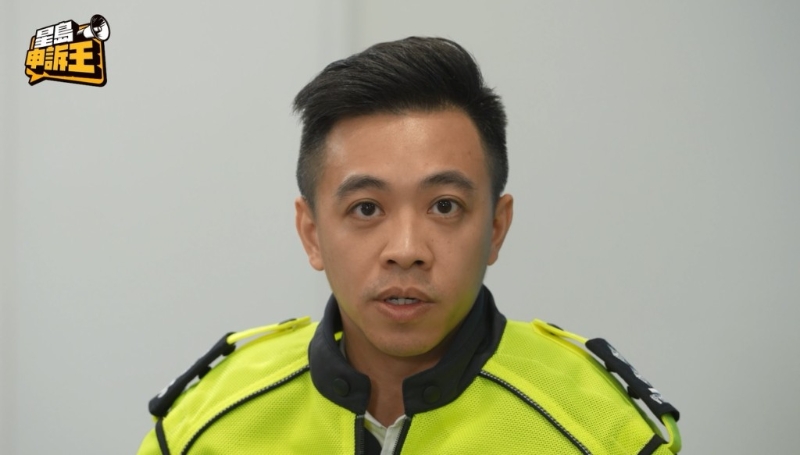 港島總區(qū)特別交通意外調(diào)查隊(duì)第一隊(duì)主管胡文聰，呼吁駕駛者要加倍留意盲點(diǎn)及路面情況，確保車(chē)輛四周安全。