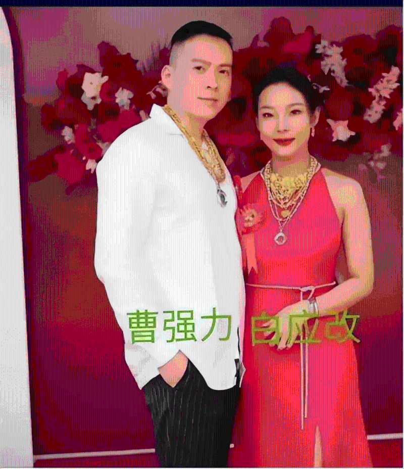 白家小女兒白應(yīng)改及女婿曹強(qiáng)力。