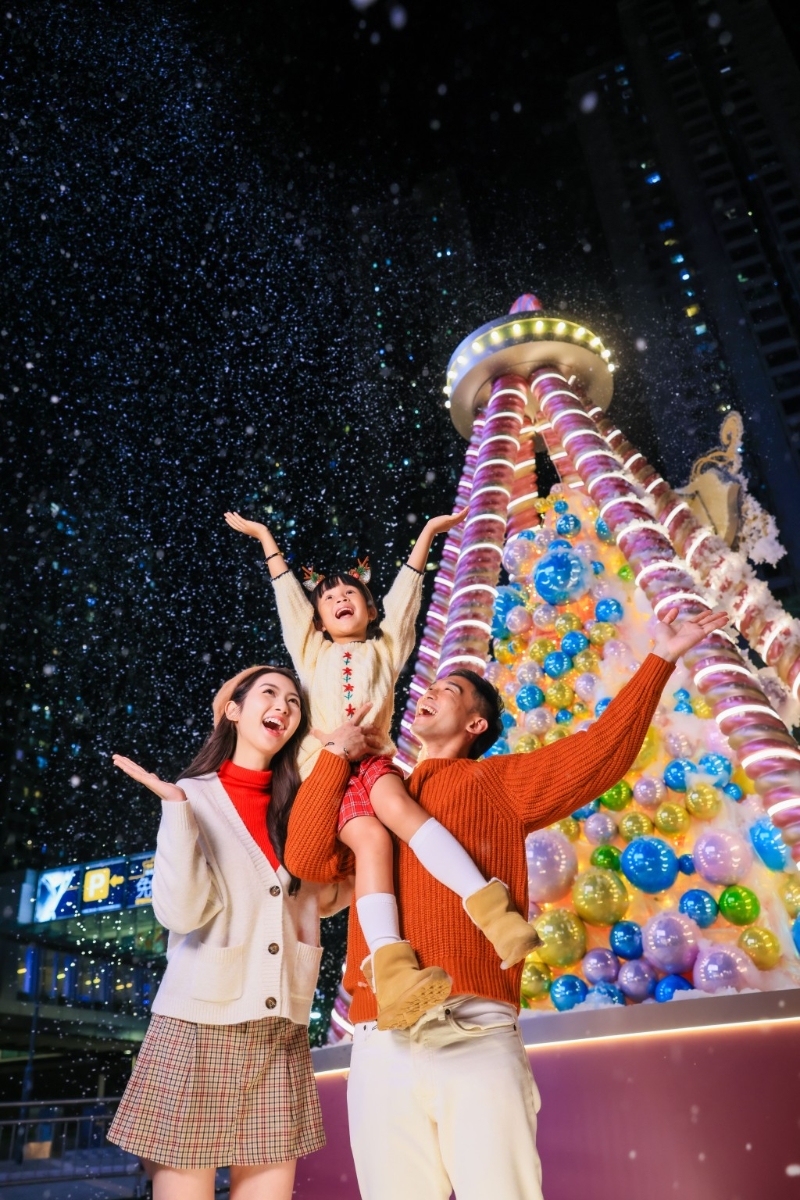 聖誕好去處2023︳5大夢(mèng)幻飄雪匯演打卡商場(chǎng)！如心廣場(chǎng)聖誕奇妙糖果之旅 五感沉浸式玩樂(lè)體驗(yàn)（圖片來(lái)源：如心廣場(chǎng)）