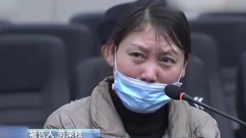 勞榮枝否認(rèn)合謀殺人，對(duì)被定罪提出上訴但遭駁回。 影片截圖