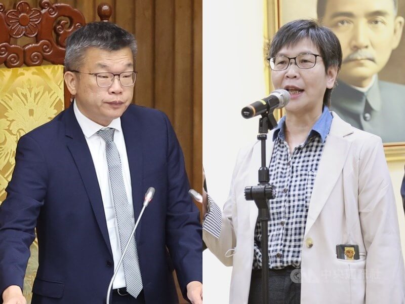 ”蔡其昌（左）對上臺灣民眾黨的前“立委”蔡壁如（右）