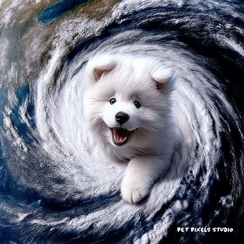 陳志信正是早前在網(wǎng)絡爆紅的“臺風小犬圖”原創(chuàng)者