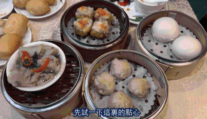 點心有如蝦餃、燒賣、小籠包等。