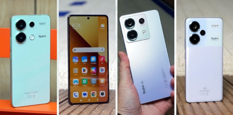 Redmi Norte 13系列4款型號分別Note 13、Note 13 5G、Note 13 Pro及Note 13 Pro+。