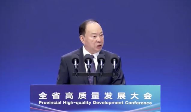 中央政治局委員、廣東省委書記黃坤明表示，廣東在高質(zhì)量發(fā)展上，肩負著重要使命和重大責任。影片截圖