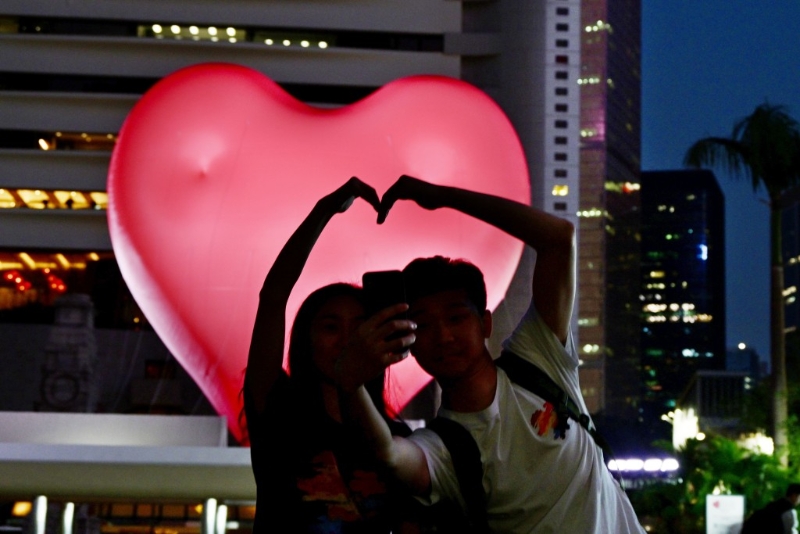 Chubby Hearts在香港的展出時(shí)間橫跨中西情人節(jié)。 資料圖片