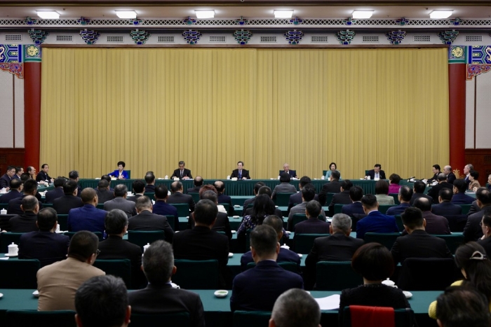 政協(xié)禮堂召開的聯(lián)組會議