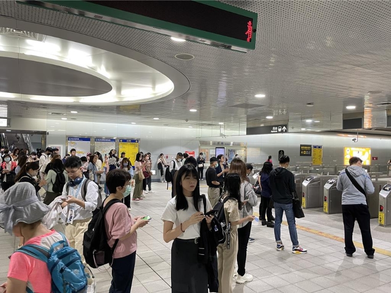 臺(tái)北捷運(yùn)公司全線車站暫停營(yíng)運(yùn)