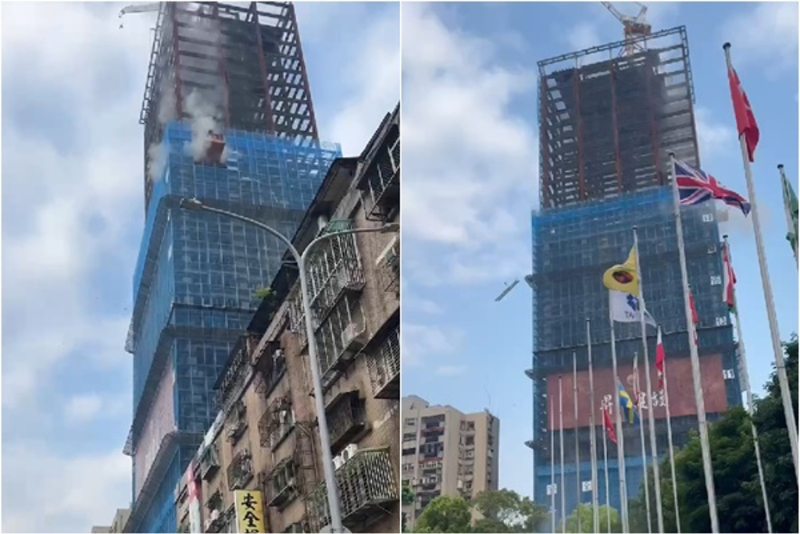 吊臂高空墜落