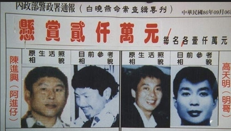 白案中，陳進(jìn)興為首的綁匪逃亡期間仍犯下多宗罪行，被警方通緝。