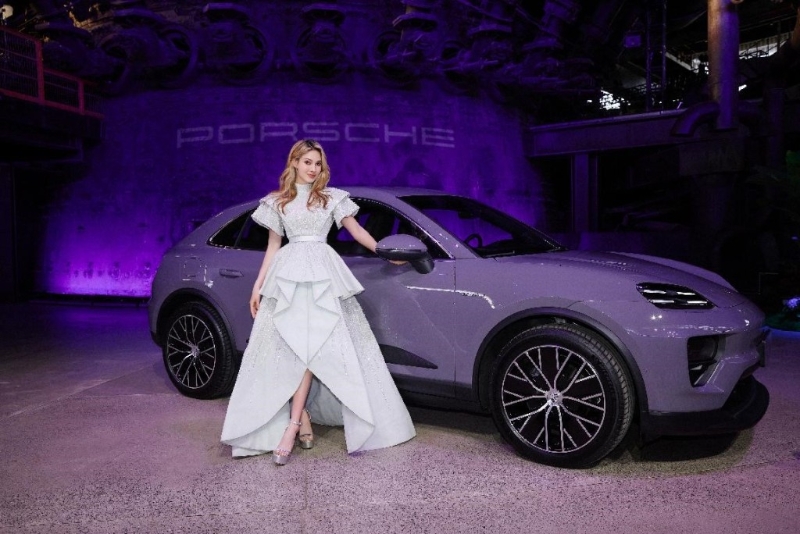 保時捷Porsche新晉代言人谷愛凌是女子自由式滑雪運動員，她替全新電動Macan站臺宣傳。