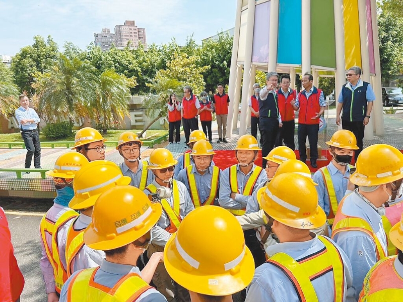 臺(tái)電7日在桃園區(qū)營業(yè)處舉辦大誓師