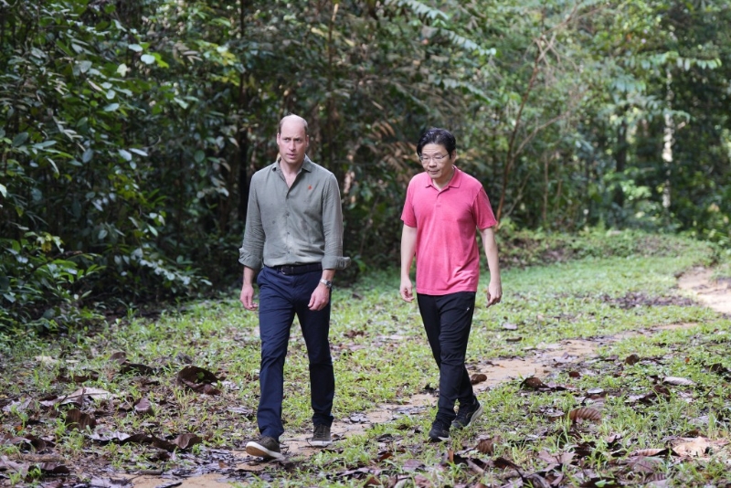 黃循財(cái)去年曾接待到訪的英國(guó)威廉王子。路透社