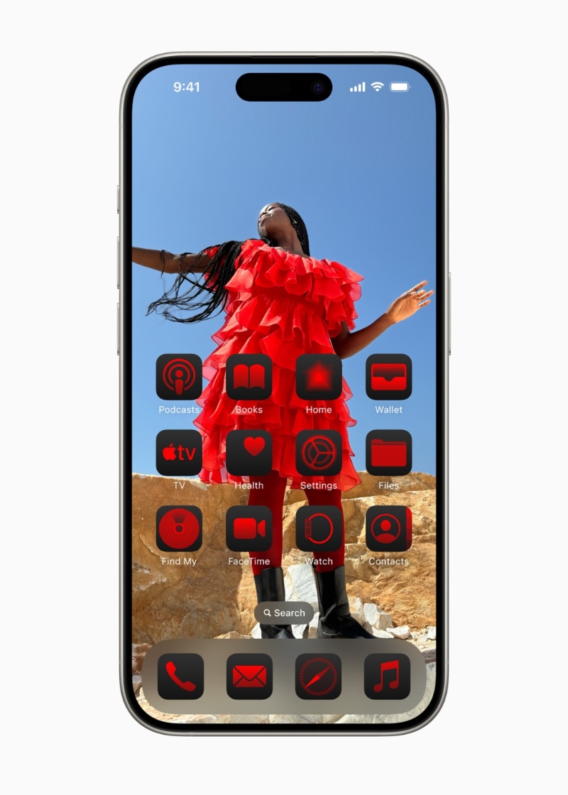 iOS 18可在任何空白位置移放App及小工具，進(jìn)一步度身訂造主畫(huà)面。