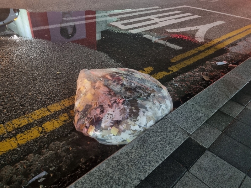穢物氣球空飄至韓國