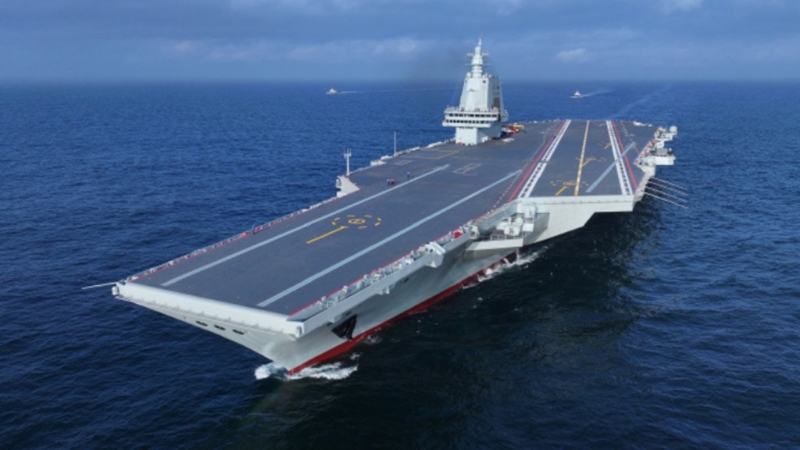 外界估計福建艦將在周三再次出海，進行第三次海試。