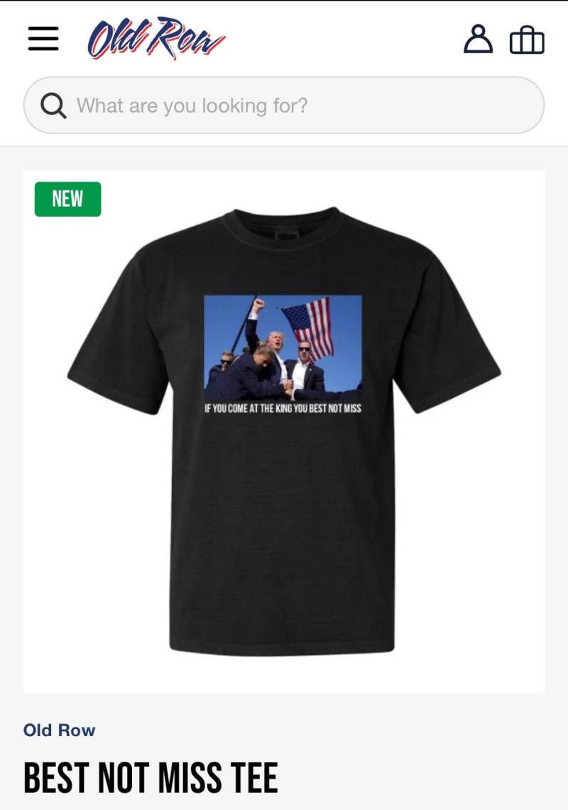 X平臺(tái)上陸續(xù)有事件相關(guān)商品發(fā)售。（X@stoolpresidente）