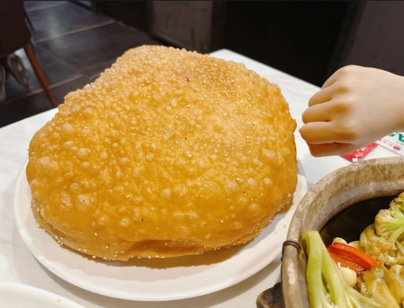 丘大6仔記餐廳打卡美食鵬舉大咸煎餅。