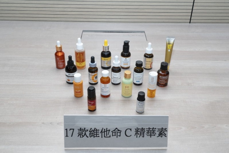 是次測(cè)試17款產(chǎn)品主要來自百貨公司、零售店及美容專門店，價(jià)格范圍從$101至$1580不等。 消委會(huì)圖片