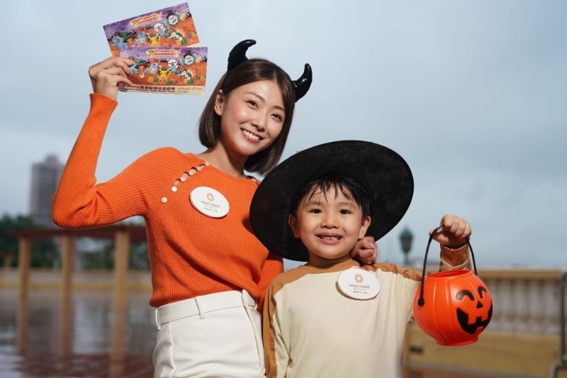 萬圣節(jié)嘩鬼市集設有即場彩繪服務，讓大人、 小孩化上特色妝扮。（圖片來源：黃金海岸商場）