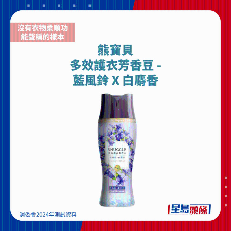 熊寶貝 多效護(hù)衣芳香豆 - 藍(lán)風(fēng)鈴 X 白麝香1