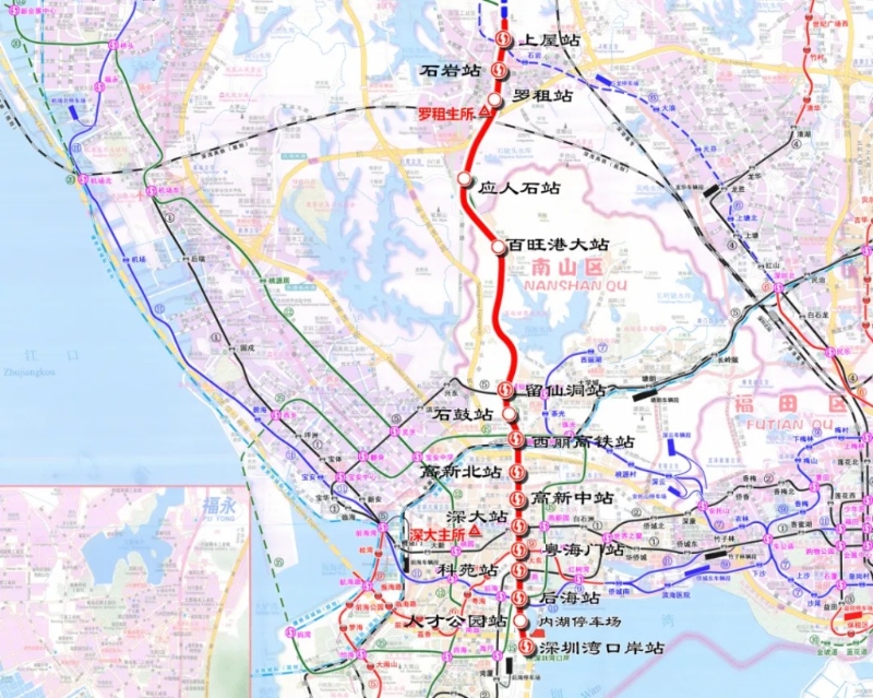 深圳地鐵13號線分站圖。微博