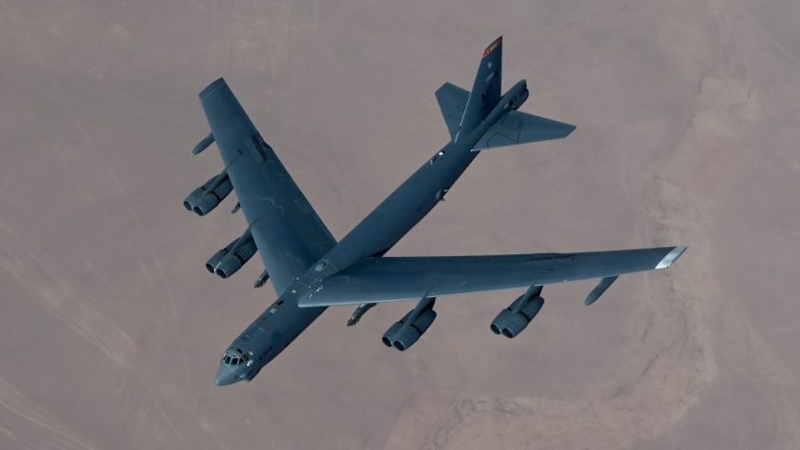 B-52H轟炸機(jī)雖然已經(jīng)問世超過60年，但是載彈量奇大，仍然是美軍重要的轟炸機(jī)。