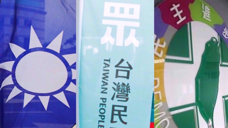 圖為藍綠白政黨示意圖。