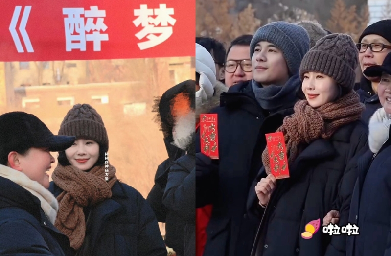 劉詩詩和胡先煦搭檔拍新片。
