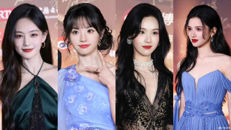 李一桐、田曦薇、陳都靈、張婧儀4人被譽(yù)為微博之夜4大美女。.png