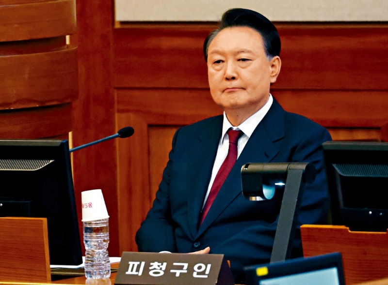 尹錫悅周四出席憲法法院的彈劾案審訊。