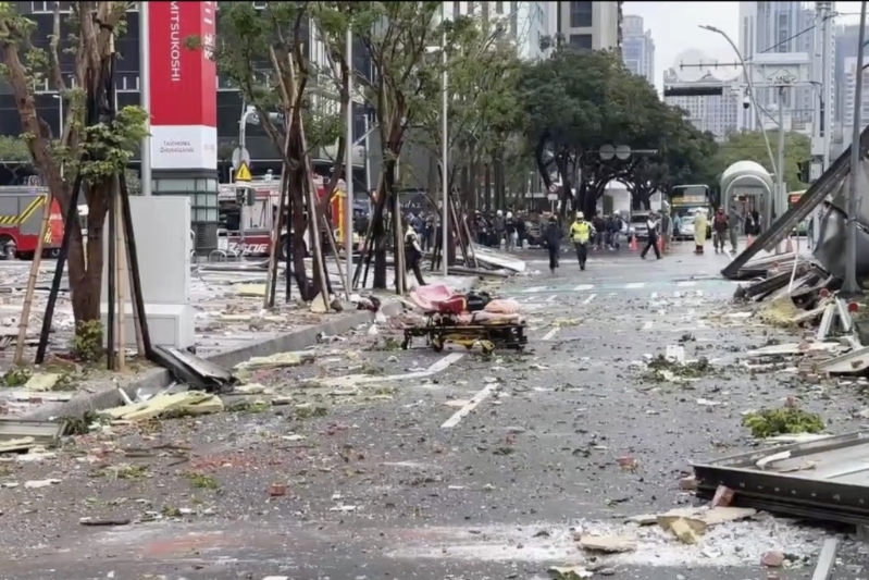 新光三越于2025年2月發(fā)生氣體爆炸事件。美聯(lián)社